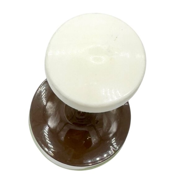 Vintage Gemco Syrup Dispenser and Nut Food Chopper with Brown Lids Glass Bodies - Picture 9 of 10